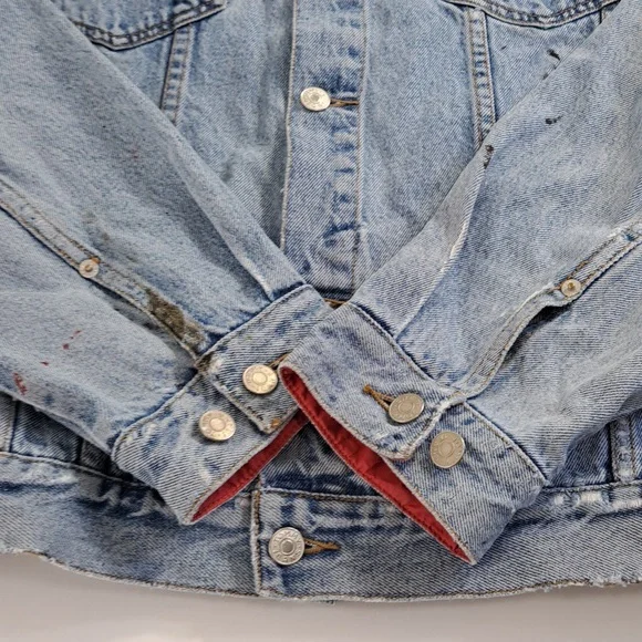 Destroyed Tommy Jean Jacket Size XL - Picture 11 of 17